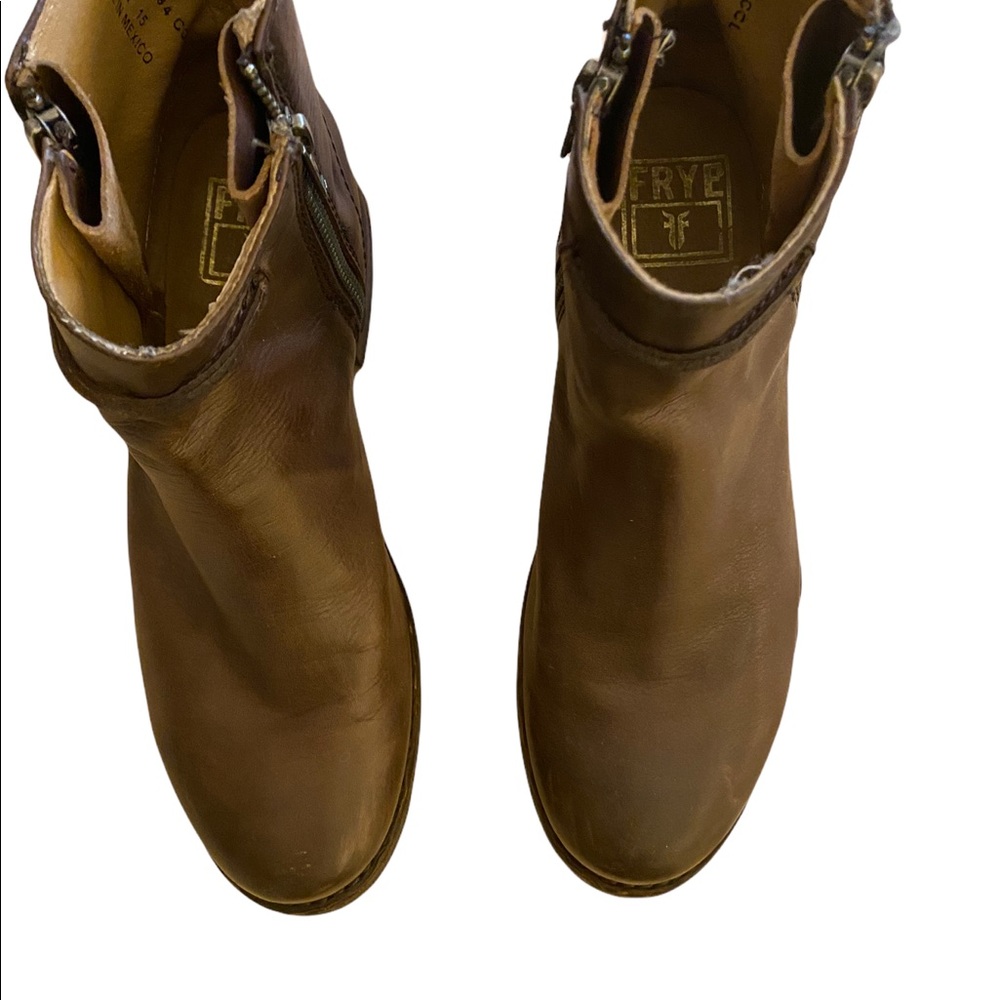 Dark Brown FRYE Leather Ankle Boots size 8 - Picture 4 of 7